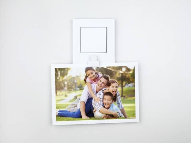 Actual product image Gunsan Eqona Pratic switch on/off switch flush-mounted white with note clip