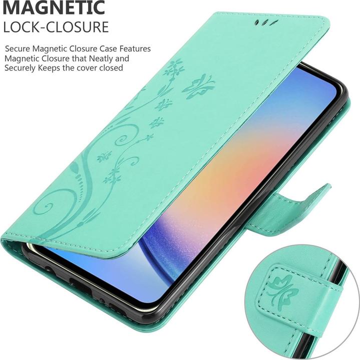 Actual product image Cadorabo Cover for Samsung Galaxy A34 5G with floral pattern (Samsung Galaxy A34 5G)