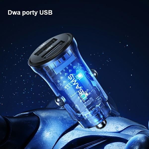 Produktbild Usams lad. sam. C31 3A 2xUSB-A Fast Charge niebieskiblue CC162CC02 US-CC162