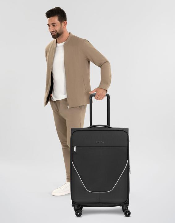 Actual product image Stratic taska 4-wheel trolley M 65 cm with expansion fold (74 l, L (90 - 115l))