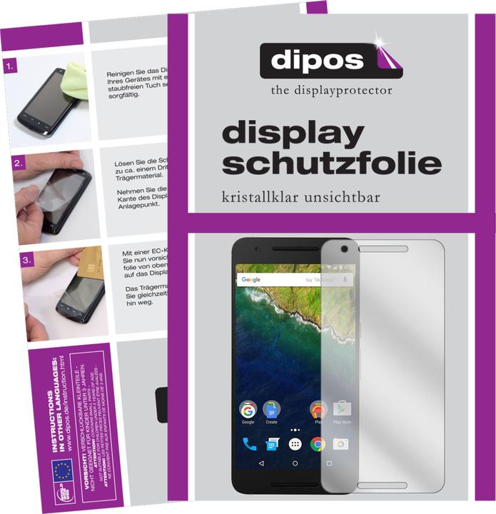 Actual product image Dipos Screen Protector Crystalclear (5 Piece, Google Nexus 6p)