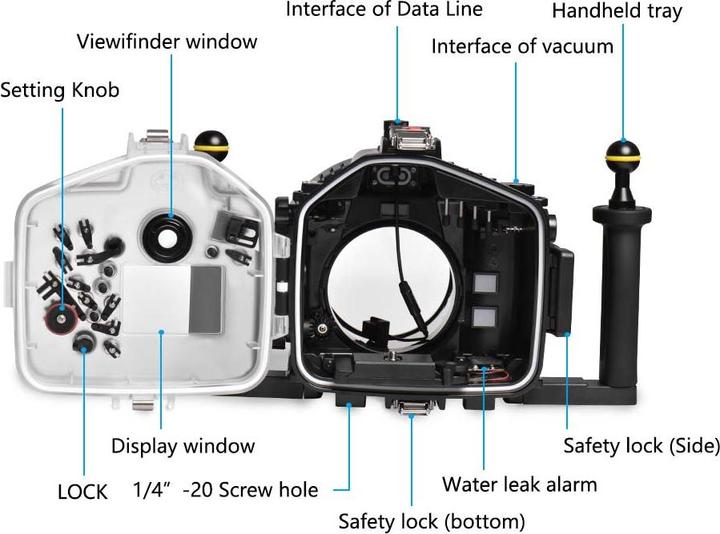 Image du produit Seafrogs SC-29 (Boîtier sous-marin, EOS 6D Mark II)