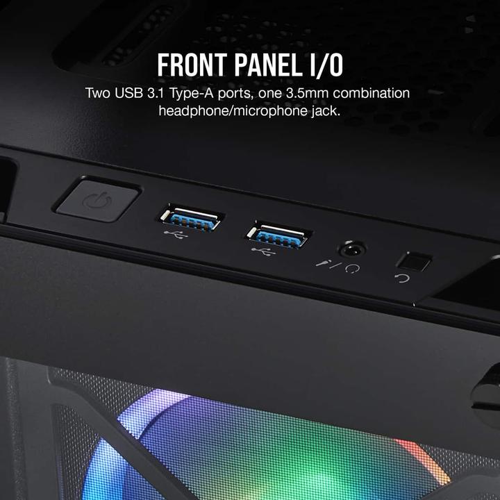 Actual product image Corsair iCUE 465X RGB (mATX, Mini-ITX, ATX)