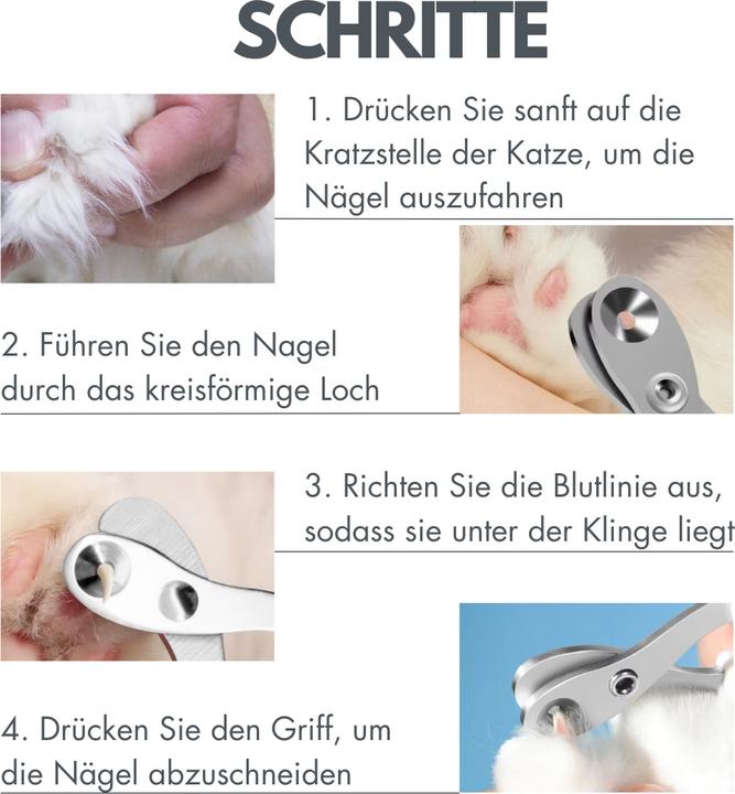 Produktbild Suba Krallenschere Katzen Schere für Anfänger toll geeignet (Katze)