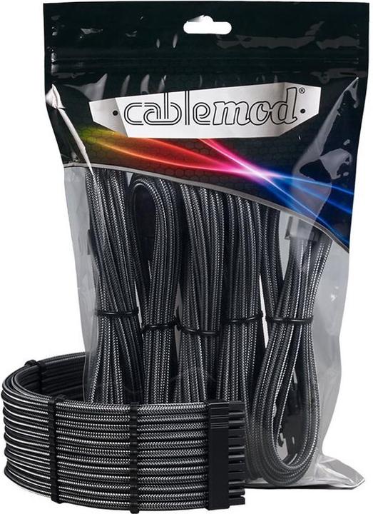Immagine prodotto CableMod Kit di estensione del cavo Pro ModMesh 12VHPWR - carbonio (0.45 m)