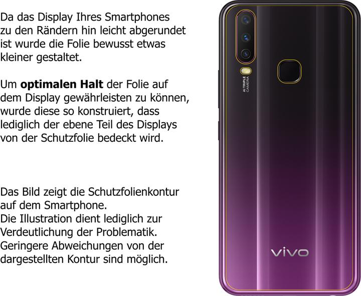 Actual product image Dipos Screen Protector Anti-Glare (1 Piece, Huawei Y3)
