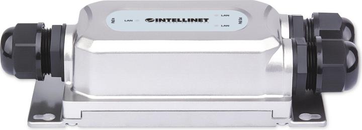 Actual product image Intellinet 2-Port Outdoor Ultra PoE Extender Vandal Protection (3 Ports)
