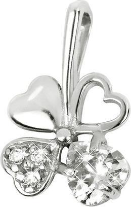 Immagine prodotto Brilio Argento - Ciondolo in argento a forma di trifoglio 446 001 00349 04 - trasparente - 0,43 g