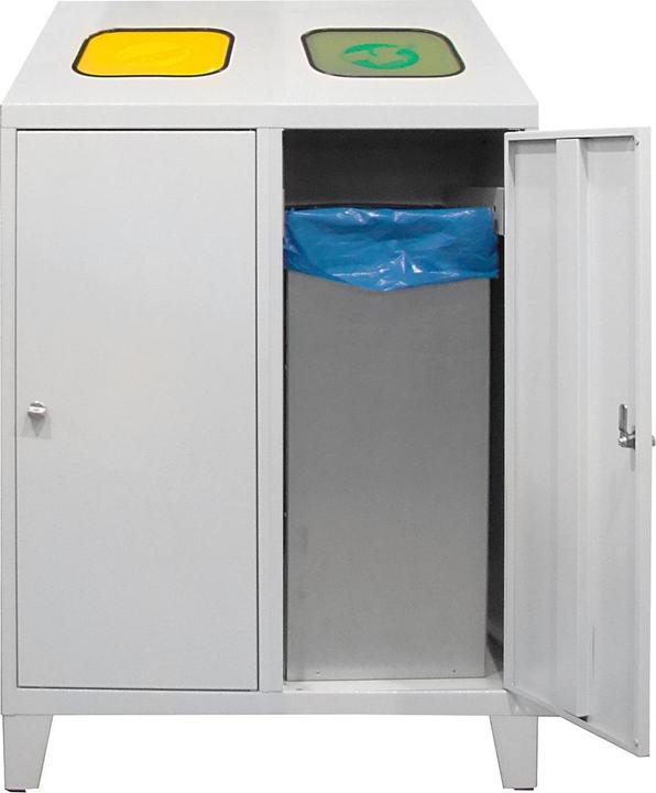 Produktbild ADB Mülltrenner 2x 120,0 l lichtgrau (120 l)