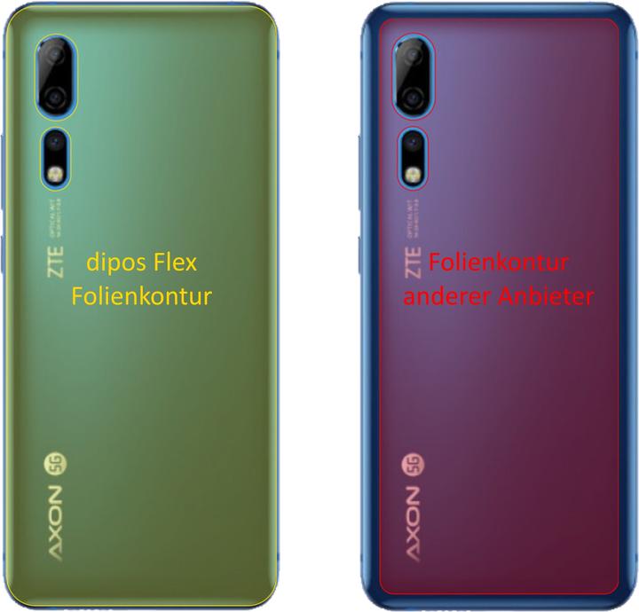 Actual product image Dipos Screen Protector Full-Cover 3D (3 Piece, ZTE Axon 10 Pro)