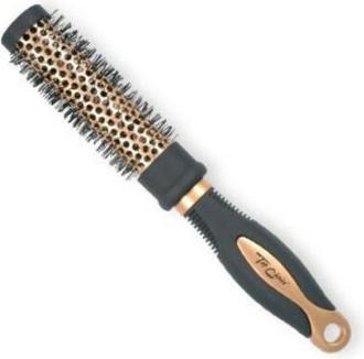 TOP Exclusive Round Gold/Black Hairbrush 62018-02