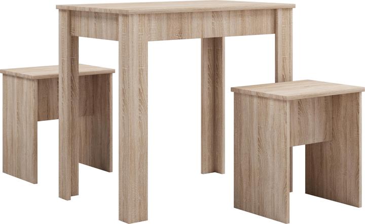 Actual product image VCM Dining set table stools Esal L (80 x 80 x 75 cm)