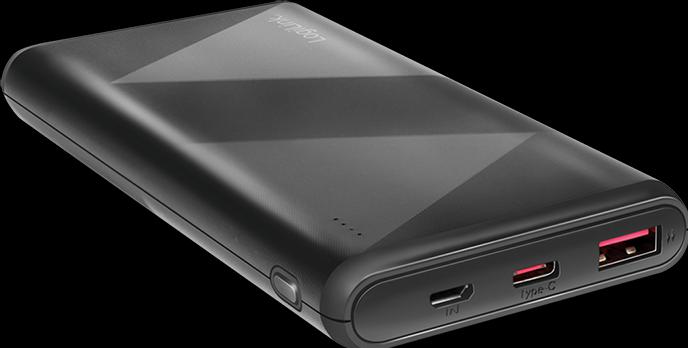 Actual product image LogiLink Mobile auxiliary battery, 10,000 mAh, 2x USB, black Portable auxiliary battery for smartphones & (10000 mAh, 18 W, 37 Wh)