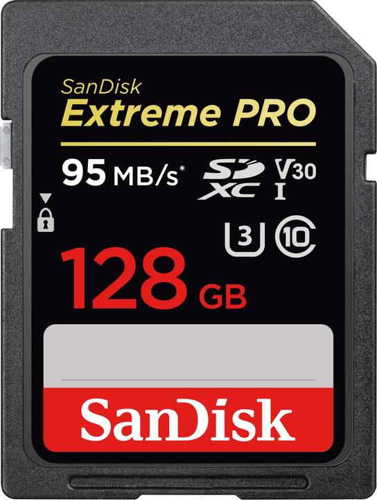 SanDisk ExtremePro SDXC U3 (128 GB, SDXC, U3, UHS-I)