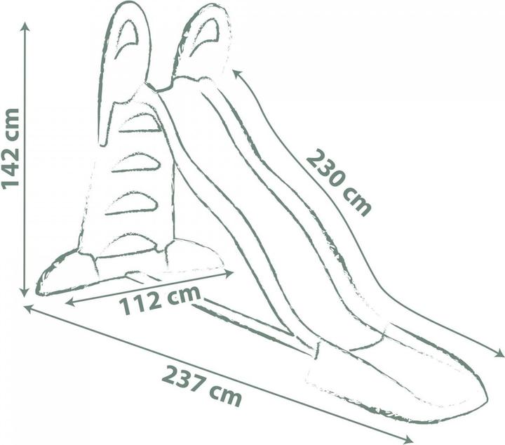 Actual product image Smoby Green Slide XL Double Waves