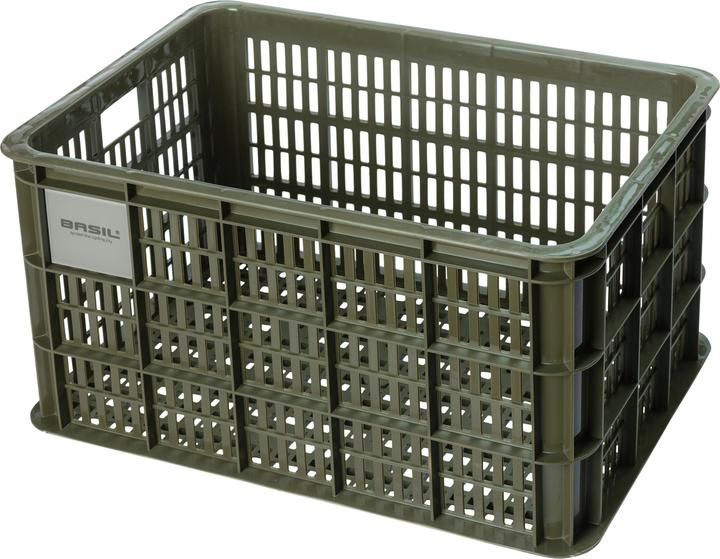 Actual product image Basil Bike box L, 40L, recycled plastic, moss green (40 l)