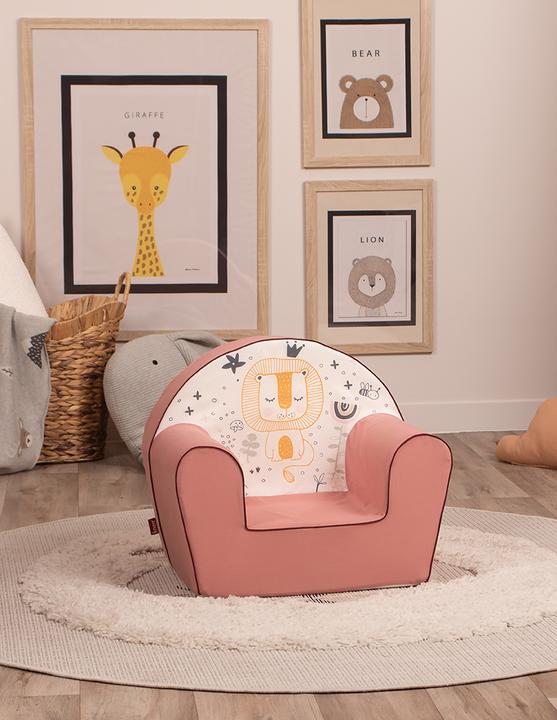 Image du produit Knorrtoys Fauteuil pour enfants - "Lion Leo rose (Fauteuil pour enfants)