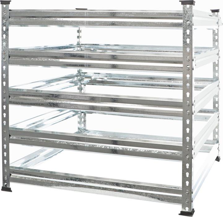 Produktbild Wiltec Gartenkomposter 90x90x90cm Metall Komposter Kompostbehälter Biokomposter (720 l)