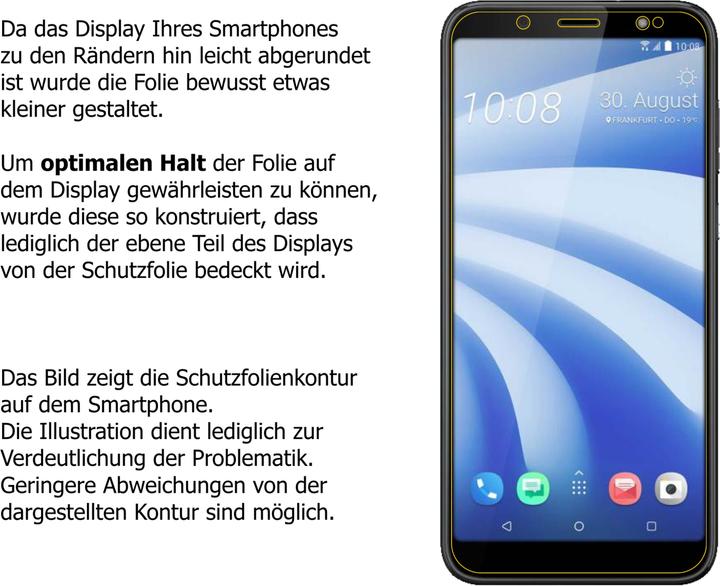 Image du produit Dipos Film de Protection d’écran Anti-Shock (2 pièce(s), HTC U12 Life)