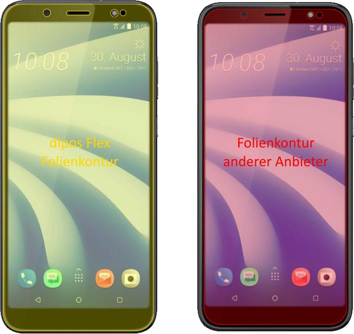 Immagine prodotto Dipos Pellicola Protettiva Full-Cover 3D (2 Pezzo/i, HTC U12 Life)