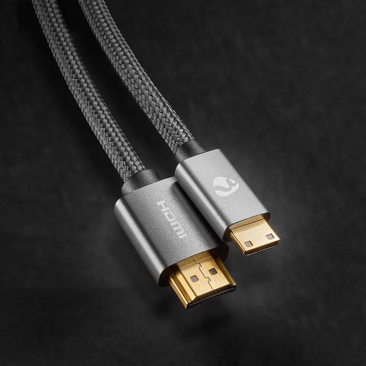 Actual product image Nedis High Speed??HDMI T Cable with Ethernet HDMIT Male HDMIT Mini Male 4K@60Hz 18 Gbps 2.00 m (2 m, HDMI)