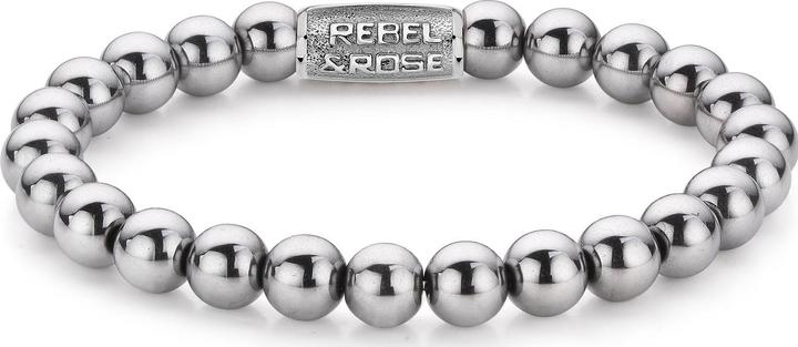 Image du produit Rebel & Rose Bracelet Silver Shine RR-8DV01-S-L Hommes (19 cm, Acier inoxydable)