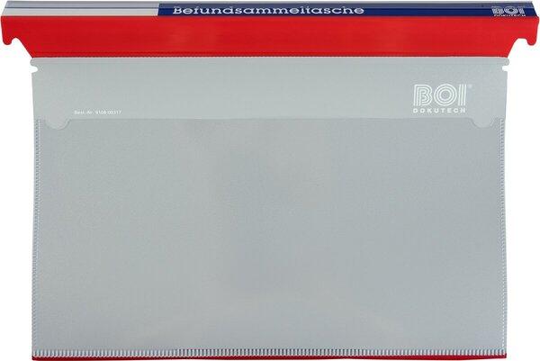 Produktbild Boi Dokutech Befundmappe OP DBMK 0-B.2, Bügelmechanik, Kopfleiste rot, rote Planenfolie (1 x)