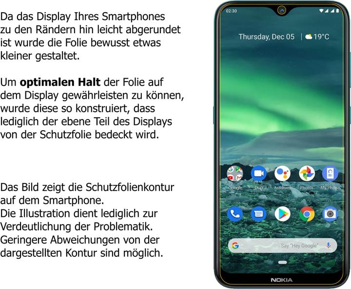 Immagine prodotto Dipos Pellicola Protettiva Anti-Shock (2 Pezzo/i, Nokia 2.3)