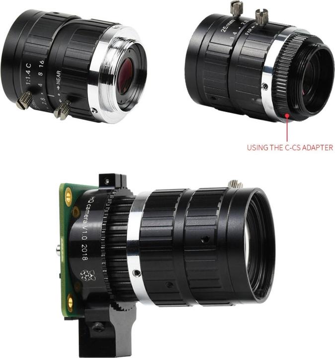 Immagine prodotto WaveShare Modulo telecamera con obiettivo da 25 mm con attacco CS