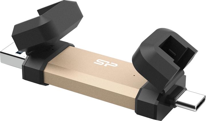 Produktbild Silicon Power 250GB USB Stick USB Typ A+C 1050/850MB's gold (250 GB, USB-A, USB-C)