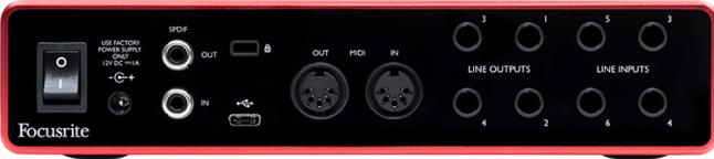 Actual product image Focusrite Scarlett 8i6 3rd gene (USB)