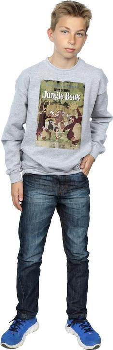 Actual product image Disney Boys The Jungle Book Retro Poster Sweatshirt (116)