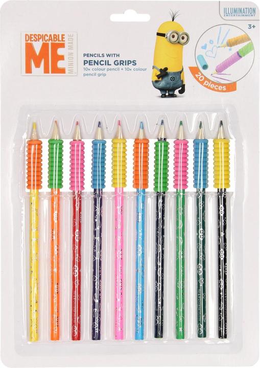 Image du produit Crayons de couleur en bois Minions avec poignée, 10 pcs. (10 x)