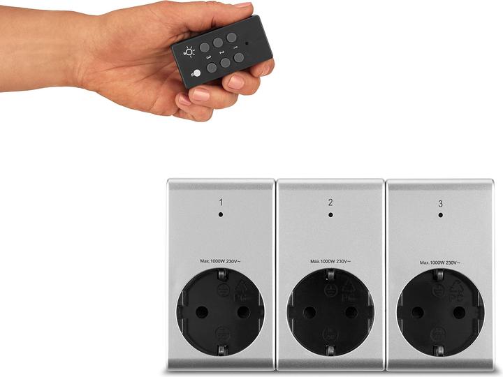 Produktbild REV Funk-Steckdosen-Set 3+1 2300W (3 x, CEE 7/3)