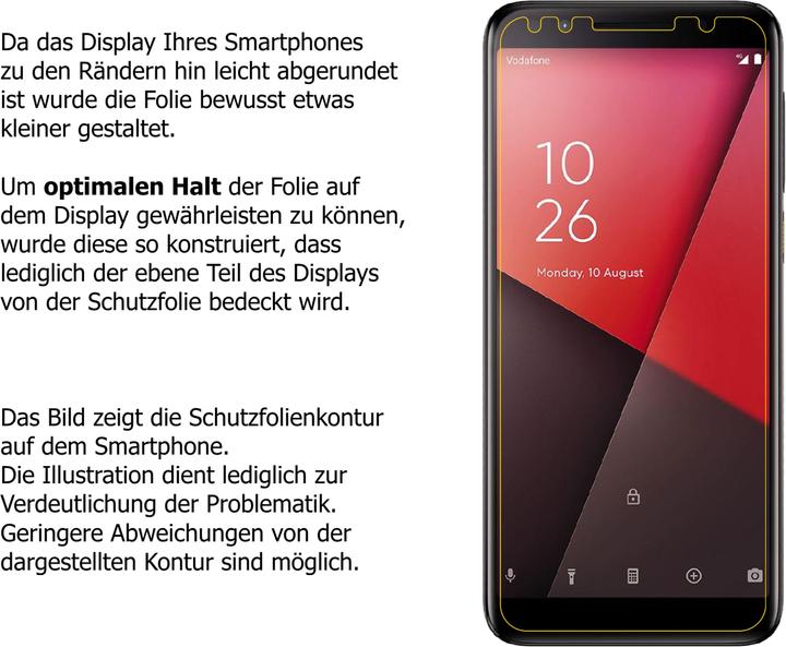 Actual product image Dipos Screen Protector Anti-Glare (2 Piece, Vodafone Smart N9)
