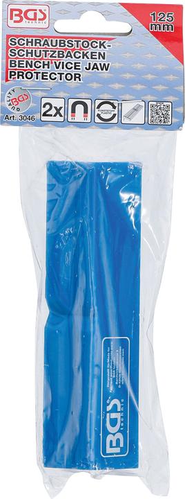 Immagine prodotto BGS Coppia copriganasce per morsa da banco plastica larghezza 125 mm 2 pz.