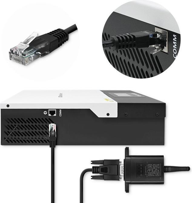 Actual product image Qoltec 53962 WiFi module for solar inv
