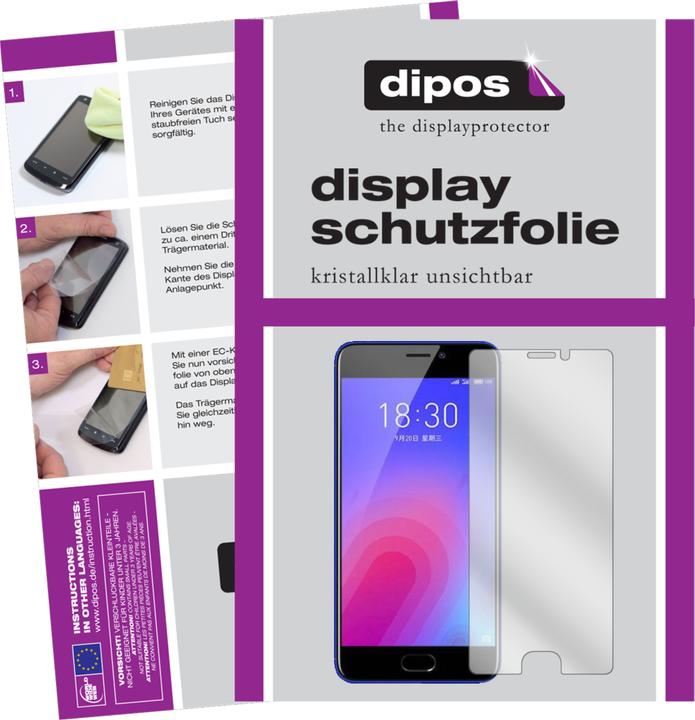Image du produit Dipos Film de Protection d’écran Crystalclear (6 pièce(s), Meizu M6)