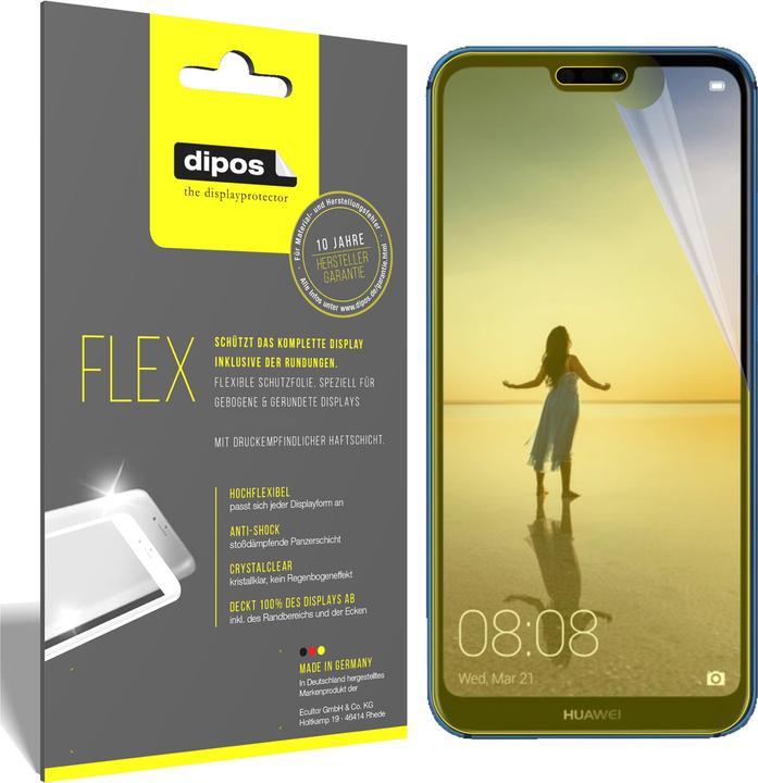 Produktbild Dipos Displayschutzfolie Full-Cover 3D (2 Stück, Huawei P20 Lite)
