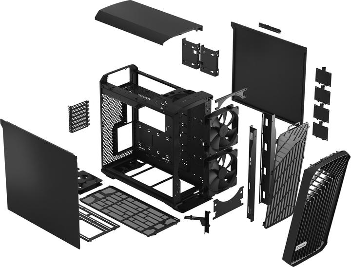 Actual product image Fractal Torrent Black Solid (ATX, E-ATX, mATX, ITX, SSI EEB, SSI CEB)