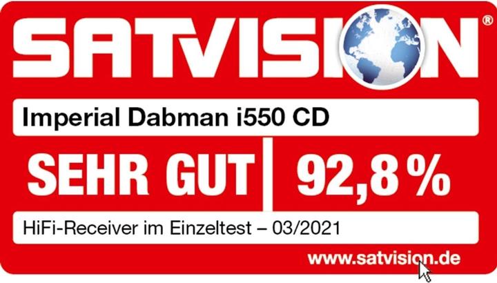 Produktbild Imperial Dabman i550 CD (DAB+, UKW, Bluetooth, WLAN)