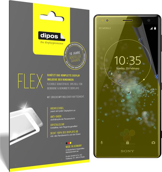 Actual product image Dipos Screen Protector Full-Cover 3D (2 Piece, Sony Xperia XZ2 Compact)