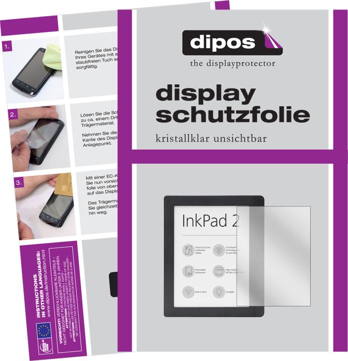 Produktbild Dipos Displayschutzfolie Crystalclear (2 Stück, InkPad 2 PB840)