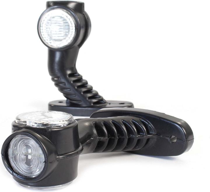 Immagine prodotto Wiltec 2x 4 luci laterali a 12V LED Luce d'ingombro rotonda per rimorchi Lampada di posizione per camion