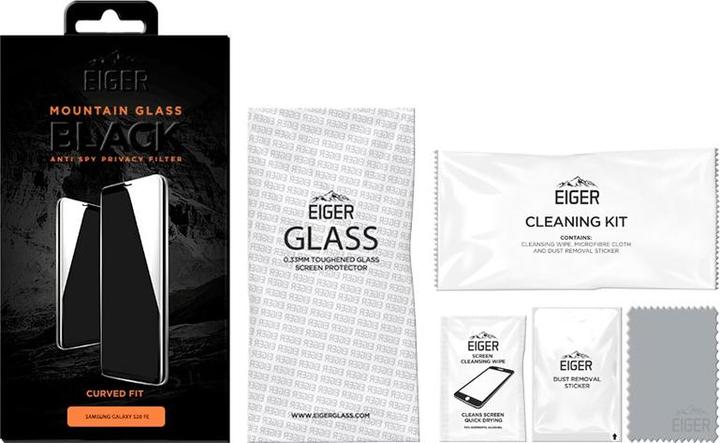 Actual product image Eiger Mountain Glass Black Edge (1 Piece, Samsung Galaxy S20 FE)