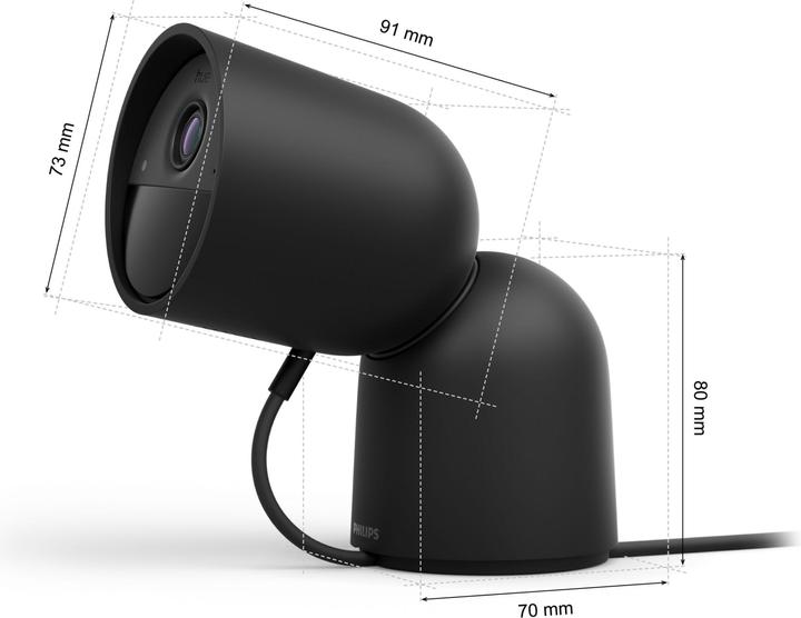Image du produit Philips Hue Secure Caméra filaire avec support (1920 x 1080 Pixels)
