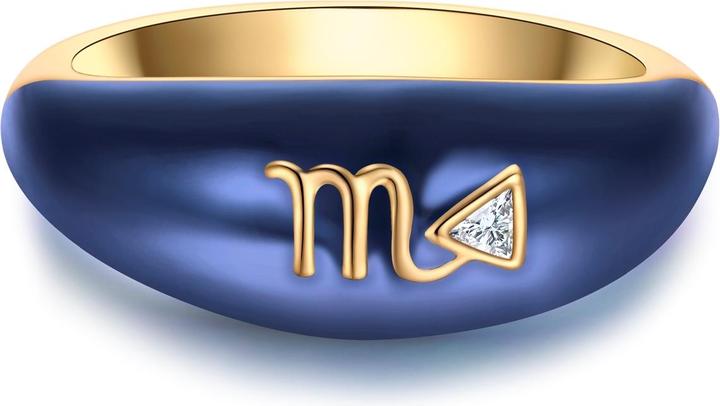 Immagine prodotto Glanzstücke München Anello da donna segno zodiacale Scorpione - 35976 (58, 925 Argento)