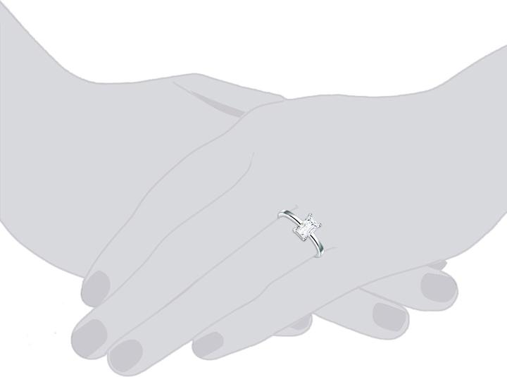Actual product image Trilani Ladies Sterling Silver Zirconia silver - 12586 (52, 925 Silver)