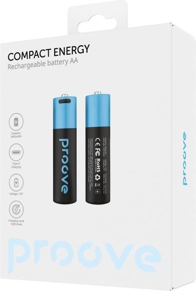 Image du produit Varta Proove Rechargeable AA Batteries 2400mWh 2pcs black (2 pcs, AA, 2400 mAh)