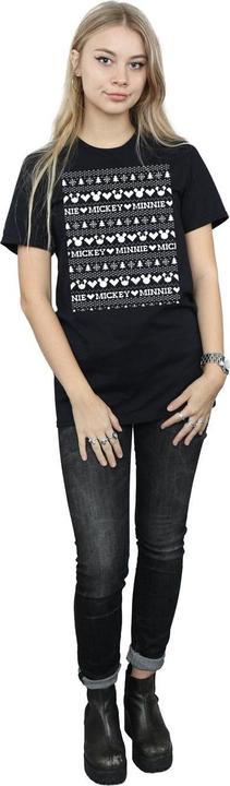 Produktbild Disney Mickey And Minnie Christmas Fair Isle TShirt (3XL)